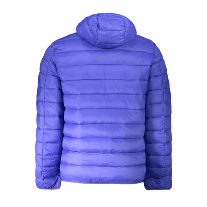 Hooded Windbreaker Jacket by Norway 1963 for men in polyamide blue features an stylish silhouette, showcasing a sophisticated and performance-driven pockets, hooded & windproof for a premium, stylish look.