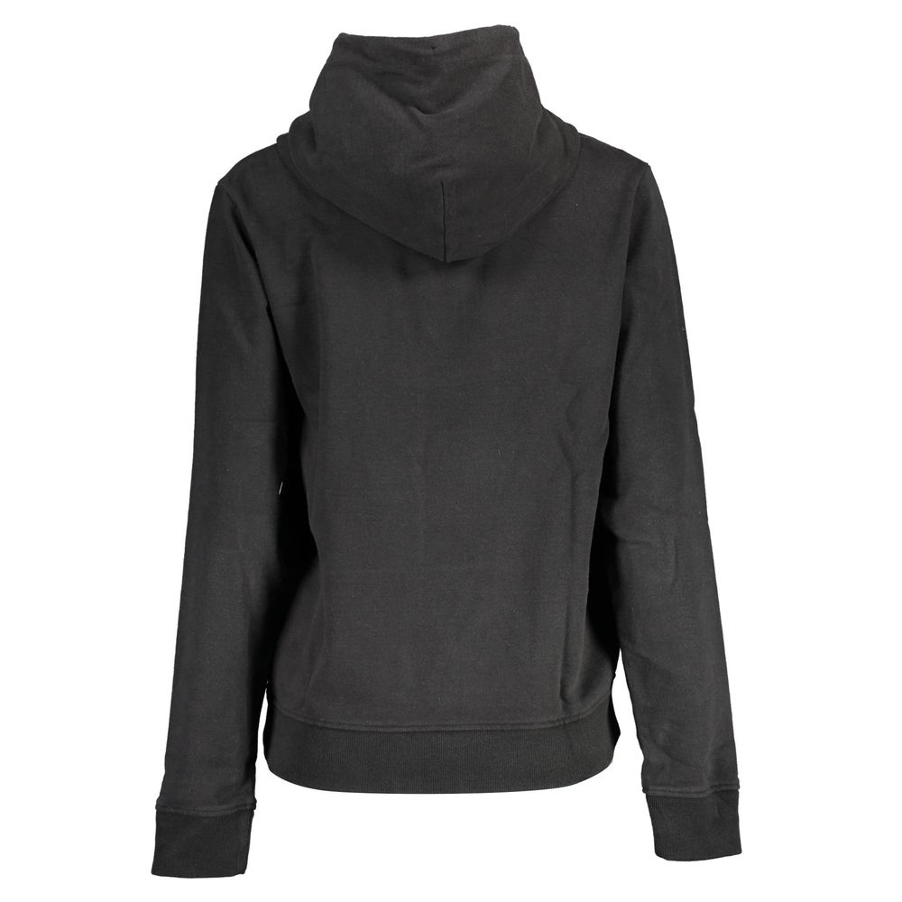 Hooded Sweatshirt Hoodie by Tommy Hilfiger for women in cotton black features an avant-garde silhouette, showcasing a sophisticated and detail for a truly avant-garde finish.