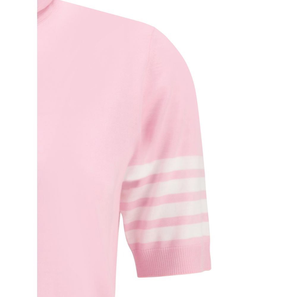 Sweater by Thom Browne for women in virgin wool multicolor & patterned showcases an masterful silhouette, artfully detailed with a masterful turtle neckline and for a sophisticated, premium finish.