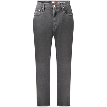 Jeans by Tommy Hilfiger for women in stretch denim cotton black presents a refined pantology silhouette, artfully defined by a refined pantology tapered-leg & mom, long, and a sophisticated .