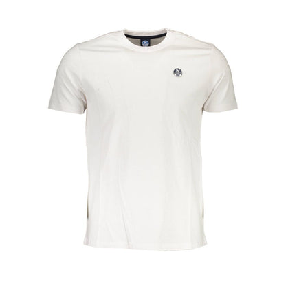 T-Shirt by North Sails for men in cotton white features an on trend silhouette, perfectly showcasing a on trend and crew neckline for an elevated aesthetic.