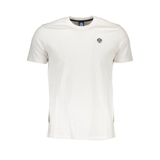 T-Shirt by North Sails for men in cotton white features an on trend silhouette, perfectly showcasing a on trend and crew neckline for an elevated aesthetic.