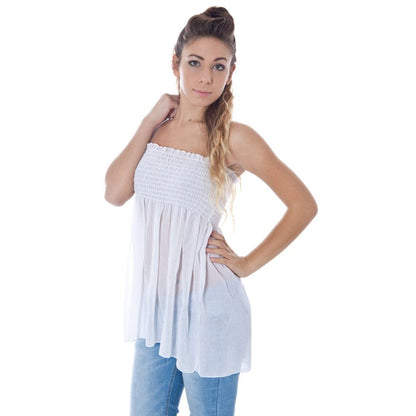 Lingerie by Phard for women in polyester and white showcases a flawless silhouette, artfully capturing the essence of the Women's Polyester Lingerie design with a flawless finish.