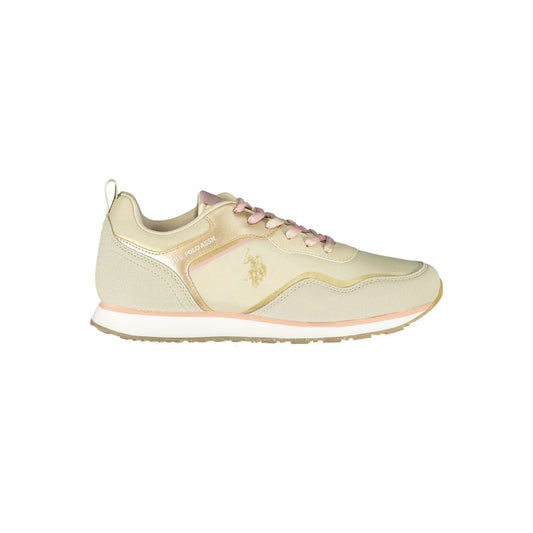 Sneakers by U.S. POLO ASSN. for women in polyester beige features a sumptuous design, perfectly showcasing the sumptuous casual style of this Women's Casual Polyester Sneakers.