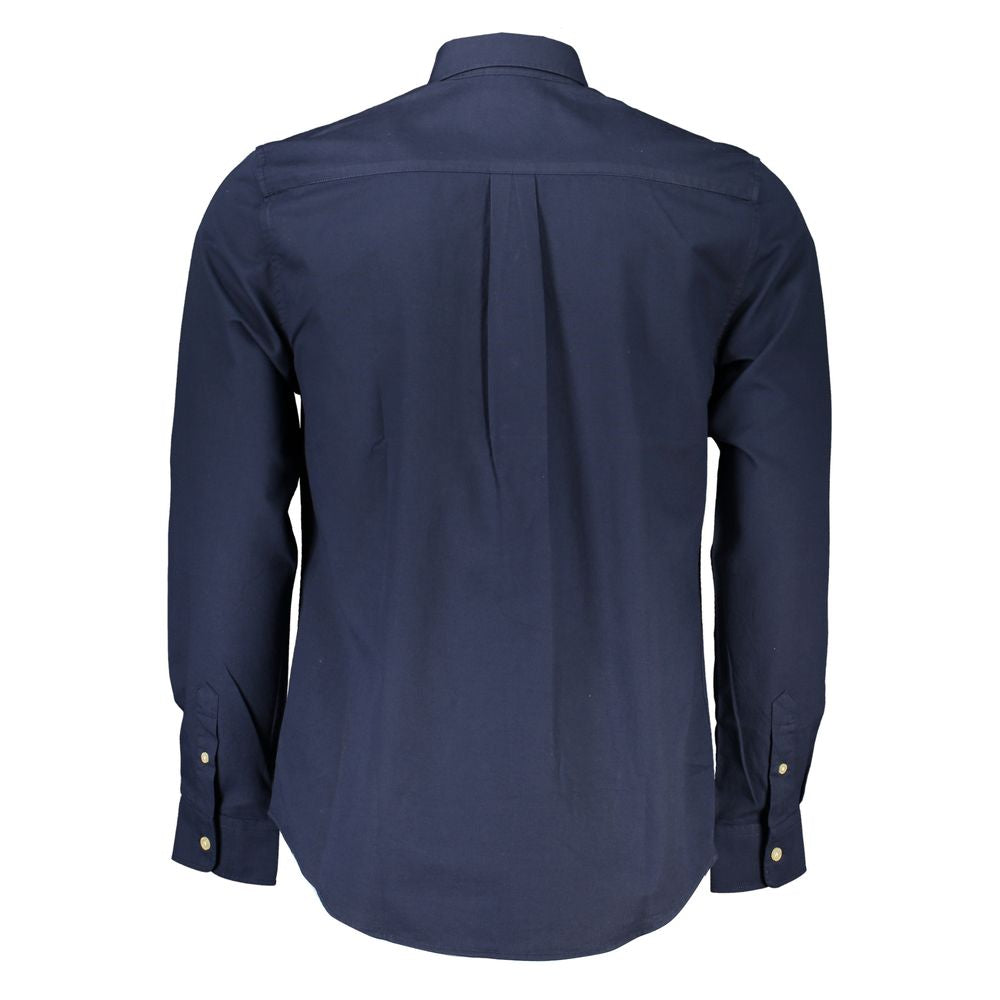 Shirt by North Sails for men in cotton blue, featuring a nuanced and nuanced for a sophisticated finish.