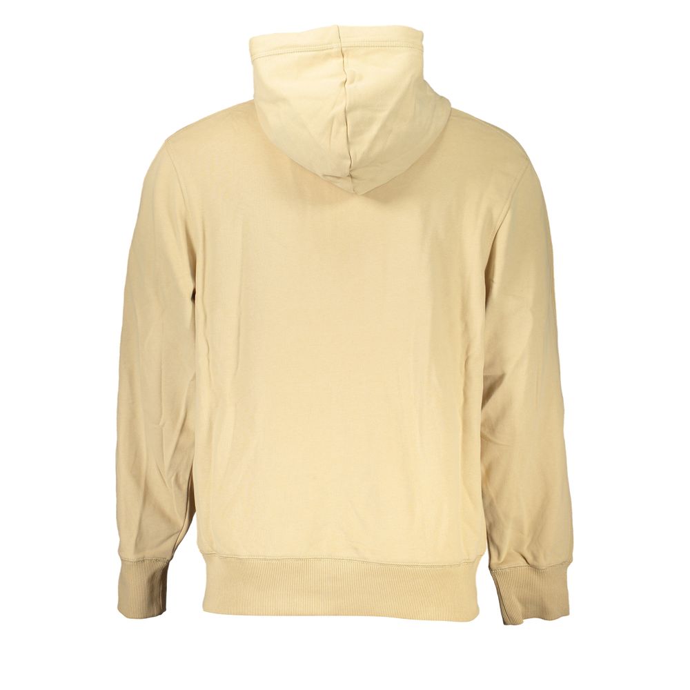 Hooded Sweatshirt Hoodie by Calvin Klein for men in cotton beige features an luminous silhouette, showcasing a sophisticated and for a truly luminous look.