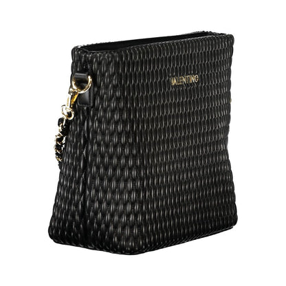 Handbag by Mario Valentino for women in polyethylene black & signature features a ornamental silhouette, showcasing a secure zipper, ample , and ornamental shoulder-strap, adjustable-strap & handle for a sophisticated look.