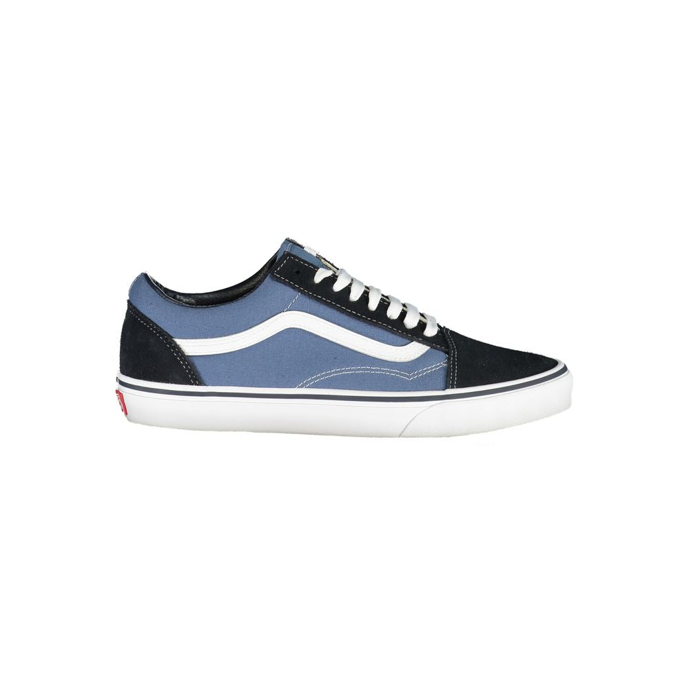 Sneakers by Vans for men in polyester polyethylene leather blue presents a sumptuous silhouette as Men's Fashion Polyester Polyethylene Leather Sneakers, expertly defined by a sumptuous fashion style for a sumptuous, high-fashion look.