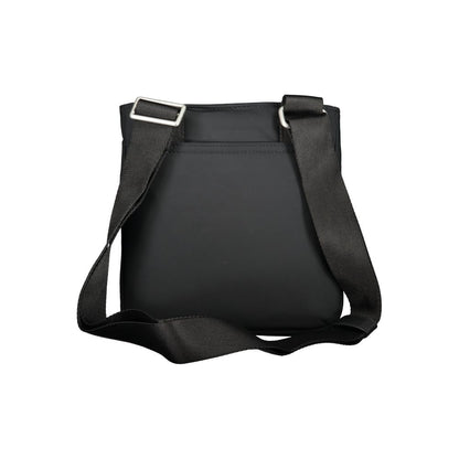 Shoulder Bag by Tommy Hilfiger for men in polyester black presents a statuesque silhouette, showcasing a secure zipper and statuesque external-pockets & internal-pockets with versatile shoulder-strap & adjustable-strap for a sophisticated look.