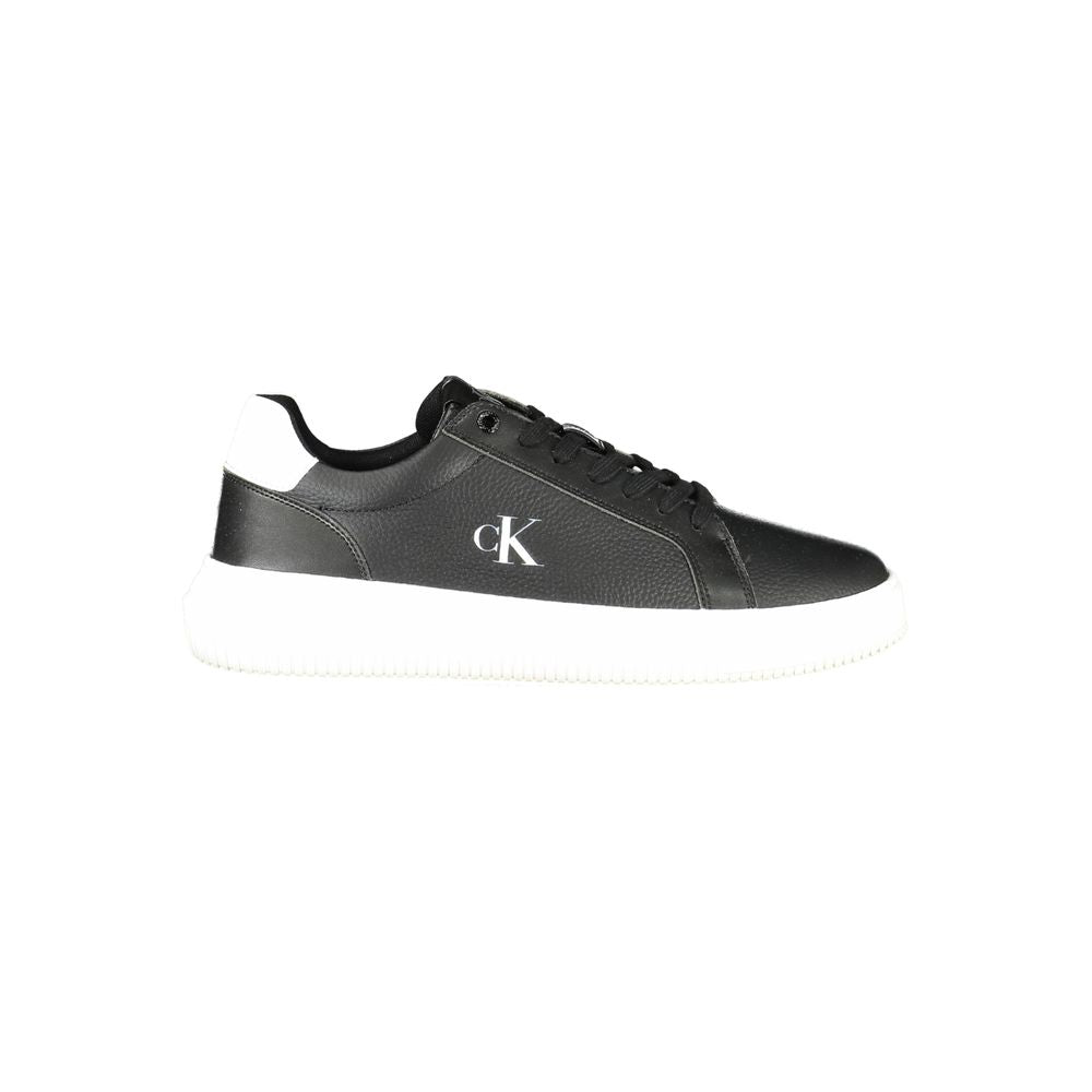 Sneakers by Calvin Klein for men in polyester polyethylene leather black & white features a sumptuous design, perfectly showcasing the sumptuous casual style of this Men's Casual Polyester Polyethylene Leather Sneakers.