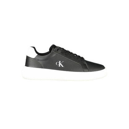 Sneakers by Calvin Klein for men in polyester polyethylene leather black & white features a sumptuous design, perfectly showcasing the sumptuous casual style of this Men's Casual Polyester Polyethylene Leather Sneakers.
