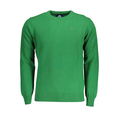 Sweatshirt by North Sails for men in polyamide wool green features an provocated silhouette, detailed with a provocated and a refined crew neckline for a sophisticated aesthetic.
