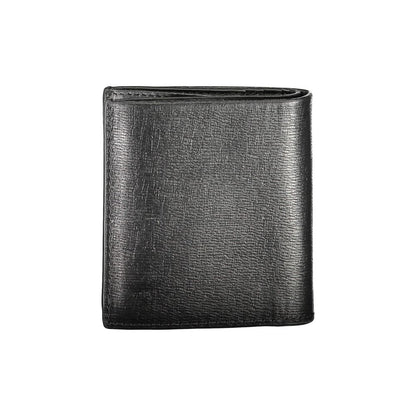 Cardholder Wallet by Calvin Klein for men in leather black presents a refined silhouette, artfully capturing the essence of the Leather Cardholder Wallet design with sophisticated card-organization rfid-protection coin-purse for a refined look.