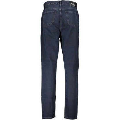 Pants by Calvin Klein for women in cotton blue features a enduring silhouette, showcasing a enduring mom and long with a for a premium, tailored aesthetic.