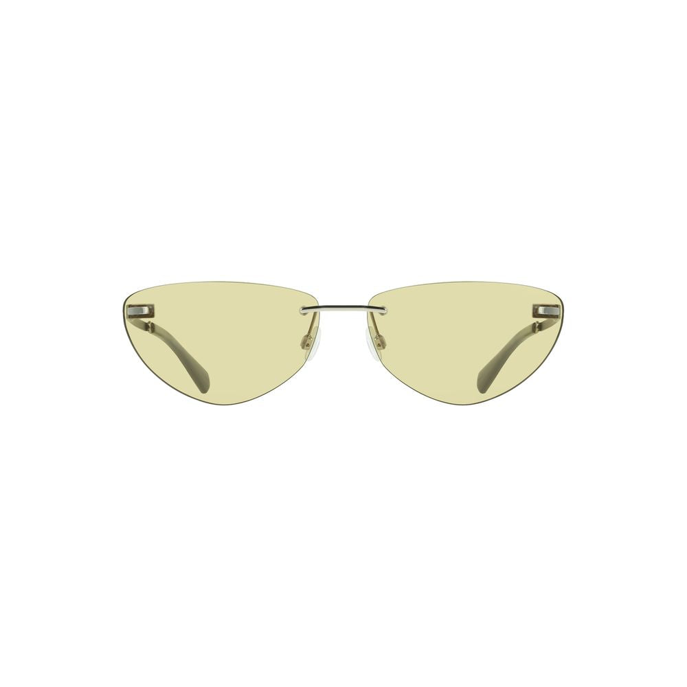 Sunglasses by Calvin Klein for women in metal green features a sumptuous silhouette, showcasing a sumptuous in green coloured frame with high-performance .