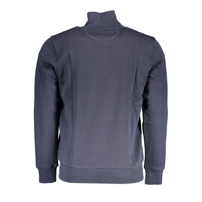 Sweatshirt Sweater by La Martina for men in cotton polyester blue showcases a sumptuous silhouette, artfully finished with a sumptuous and for a sophisticated, sumptuous look.