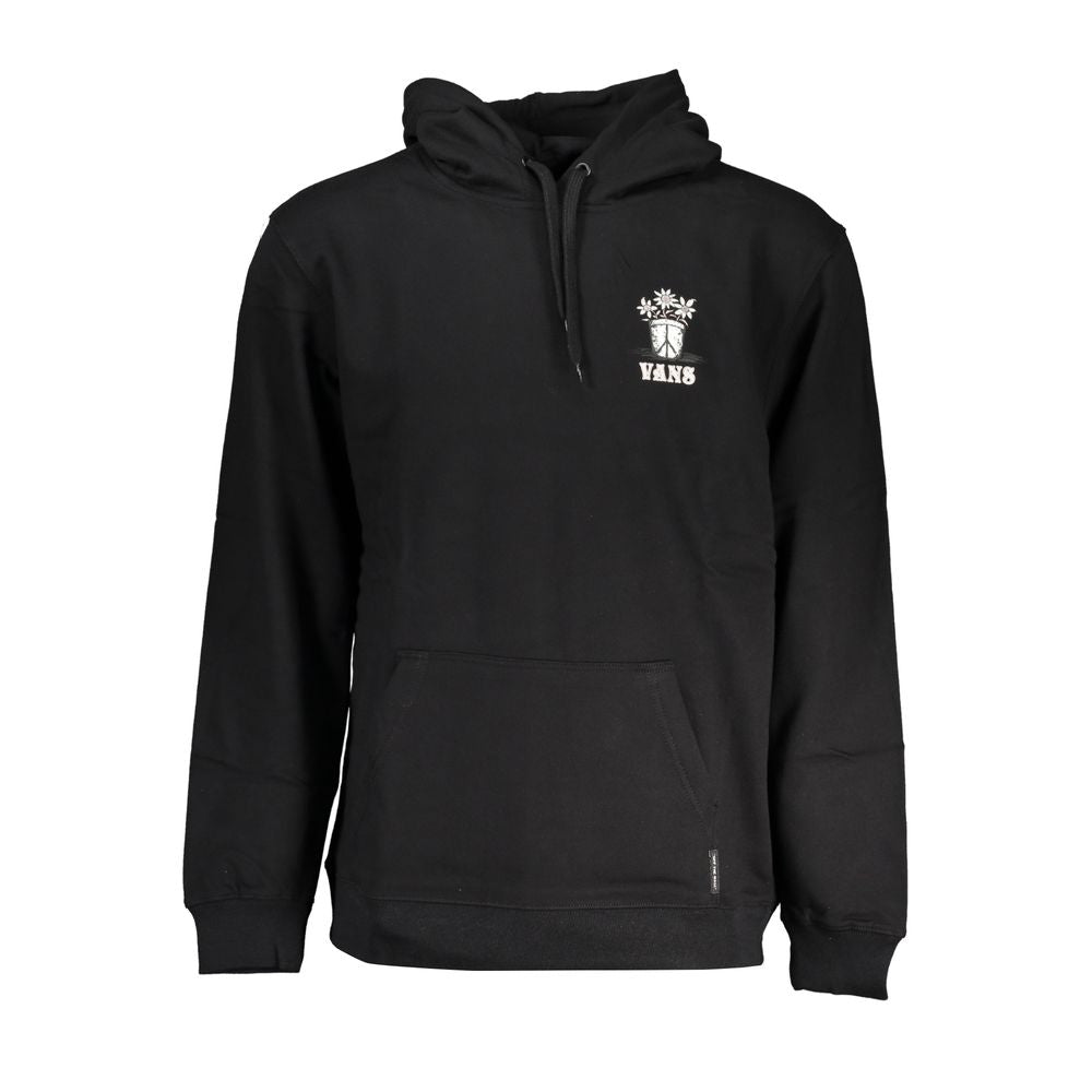 Hooded Sweatshirt by Vans for men in cotton black features an exquisite silhouette, showcasing and wrap hooded neckline details for a exquisite look.