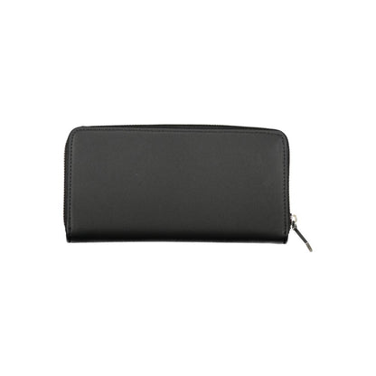 Cardholder Wallet by Calvin Klein for women in polyester & polyethylene black showcases a discerning silhouette, artfully capturing the essence of Polyester & Polyethylene Cardholder Wallet with its functional card-organization rfid-protection coin-purse.