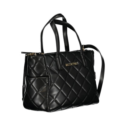 This Handbag by Mario Valentino for women in polyethylene and black presents a sculptural silhouette featuring a secure zipper, ample built-in-compartments, external-pockets & internal-pockets, and versatile shoulder-strap & adjustable-strap for a sculptural finish.