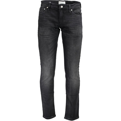 Calvin Klein Men's Slim Stretch Denim Cotton Jeans - Black