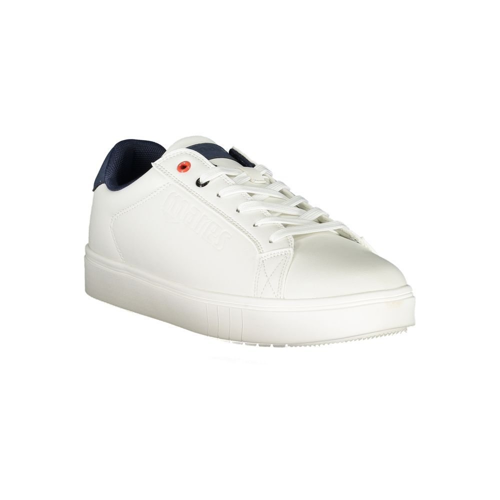 Sneakers by Mares for men in polyester white features an sumptuous silhouette, showcasing the premium Men's Fashion Polyester Sneakers in a sumptuous fashion style that offers a sumptuous finish for refined style.