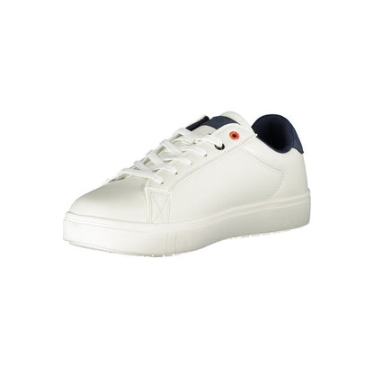 Sneakers by Mares for men in polyester white features a sumptuous design, perfectly showcasing the sumptuous fashion style of this Men's Fashion Polyester Sneakers.