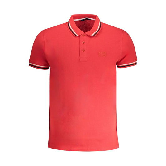 Polo Shirt by Cavalli Class for men in cotton red features a eye catching silhouette, showcasing a refined and for a eye catching finish.