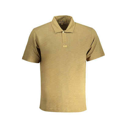 Polo Shirt by La Martina for men in cotton green presents a crisp silhouette, artfully detailed with a crisp and crisp .
