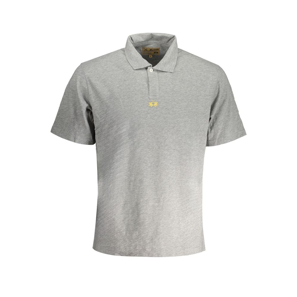 This Polo Shirt by La Martina for men in cotton brown & gray presents a flawless silhouette, showcasing flawless detailing and a refined for a truly flawless aesthetic.
