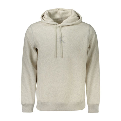 Hooded Sweatshirt Hoodie by Calvin Klein for men in cotton polyester gray features a edgy silhouette, detailed with a edgy hooded neckline and long-sleeve for a refined finish.