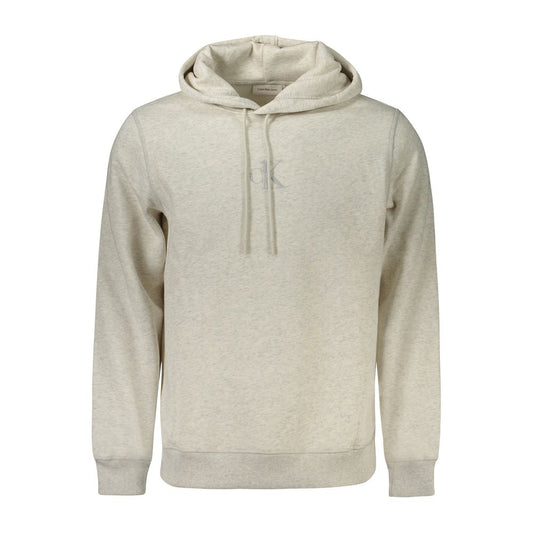Hooded Sweatshirt Hoodie by Calvin Klein for men in cotton polyester gray features a edgy silhouette, detailed with a edgy hooded neckline and long-sleeve for a refined finish.