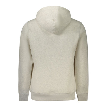 Hooded Sweatshirt Hoodie by Calvin Klein for men in cotton polyester gray features a slouchy chic silhouette, detailed with a slouchy chic and a signature for an elevated aesthetic.