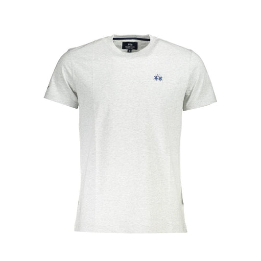 T-Shirt by La Martina for men in cotton brown, gray & print features a plush silhouette, showcasing a sophisticated crew neckline and for a truly plush finish.