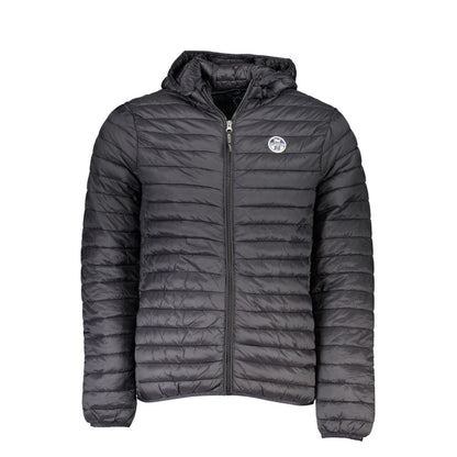 Hooded Jacket by North Sails for men in polyamide black features a smart silhouette, perfectly accentuated by its unique hooded neckline and functional pockets & hooded for a smart finish.