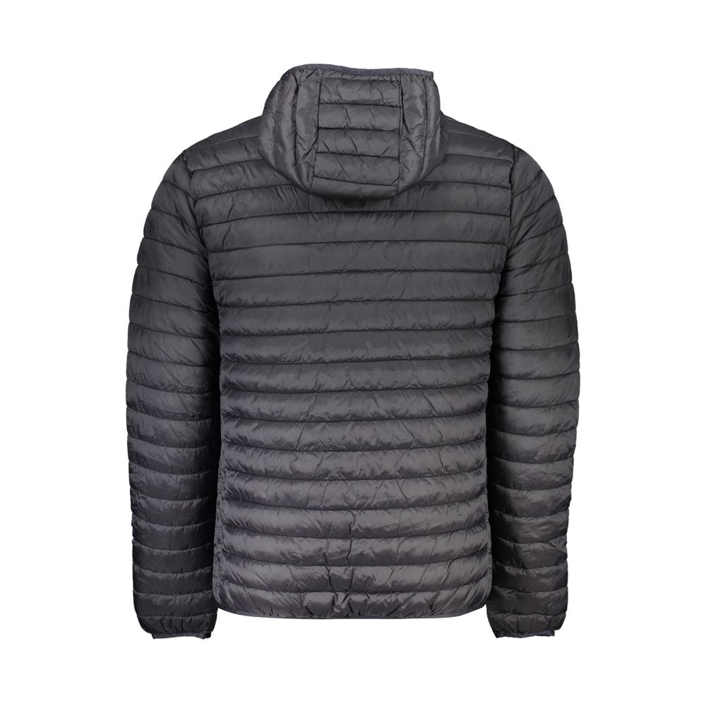 Hooded Jacket by North Sails for men in polyamide black features an utilitarian silhouette with a refined hooded neckline, showcasing sophisticated pockets & hooded for an utilitarian aesthetic.