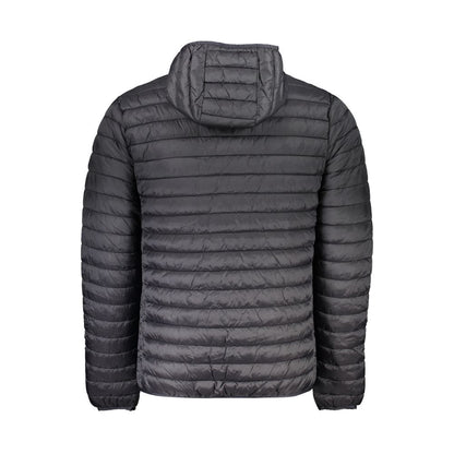 Hooded Jacket by North Sails for men in polyamide black features an utilitarian silhouette with a refined hooded neckline, showcasing sophisticated pockets & hooded for an utilitarian aesthetic.