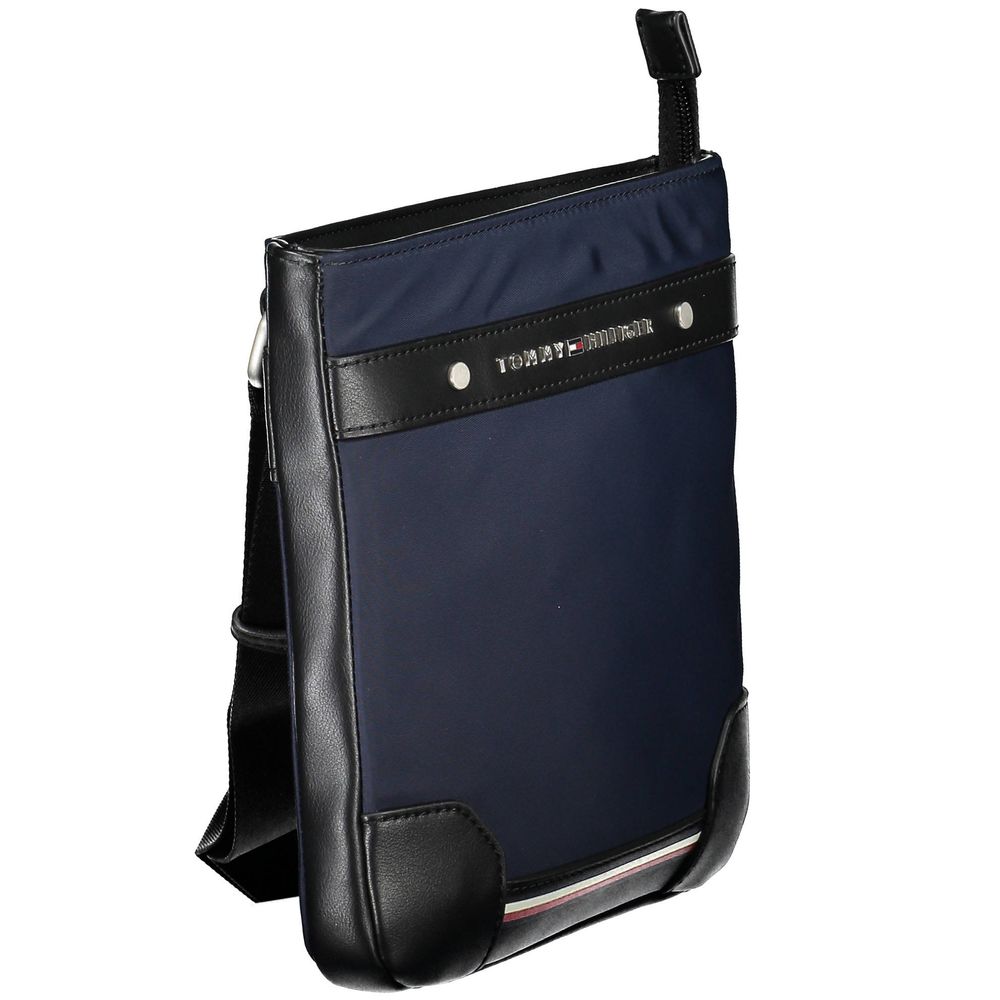 Shoulder Bag by Tommy Hilfiger for men in polyester & polyethylene blue features a effortless chic silhouette with a secure zipper, ample , and versatile shoulder-strap & adjustable-strap for a effortless chic finish.