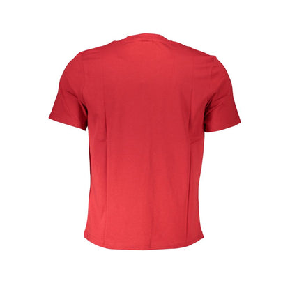North Sails Men's Short-Sleeve Crew Neck Cotton T-Shirt - Red Print