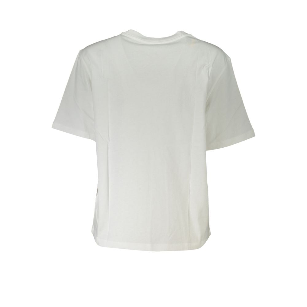 T-Shirt by Patrizia Pepe for women in organic cotton & rhinestone white & signature features a plush silhouette, showcasing a sophisticated and for a truly plush finish.
