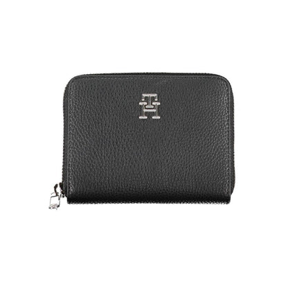 Cardholder Wallet by Tommy Hilfiger for women in polyethylene black features a streamlined silhouette, showcasing the streamlined Polyethylene Cardholder Wallet design with sophisticated card-organization coin-purse for a premium look.