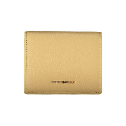 Wallet by Coccinelle for women in leather beige presents a streamlined silhouette, showcasing the sophisticated design of the Leather Wallet collection with functional coin-purse.