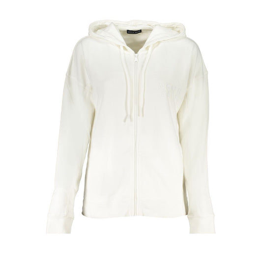 Hooded Sweatshirt Hoodie by North Sails for women in organic cotton white features an avant-garde silhouette, showcasing a sophisticated hooded neckline and detail for a truly avant-garde finish.