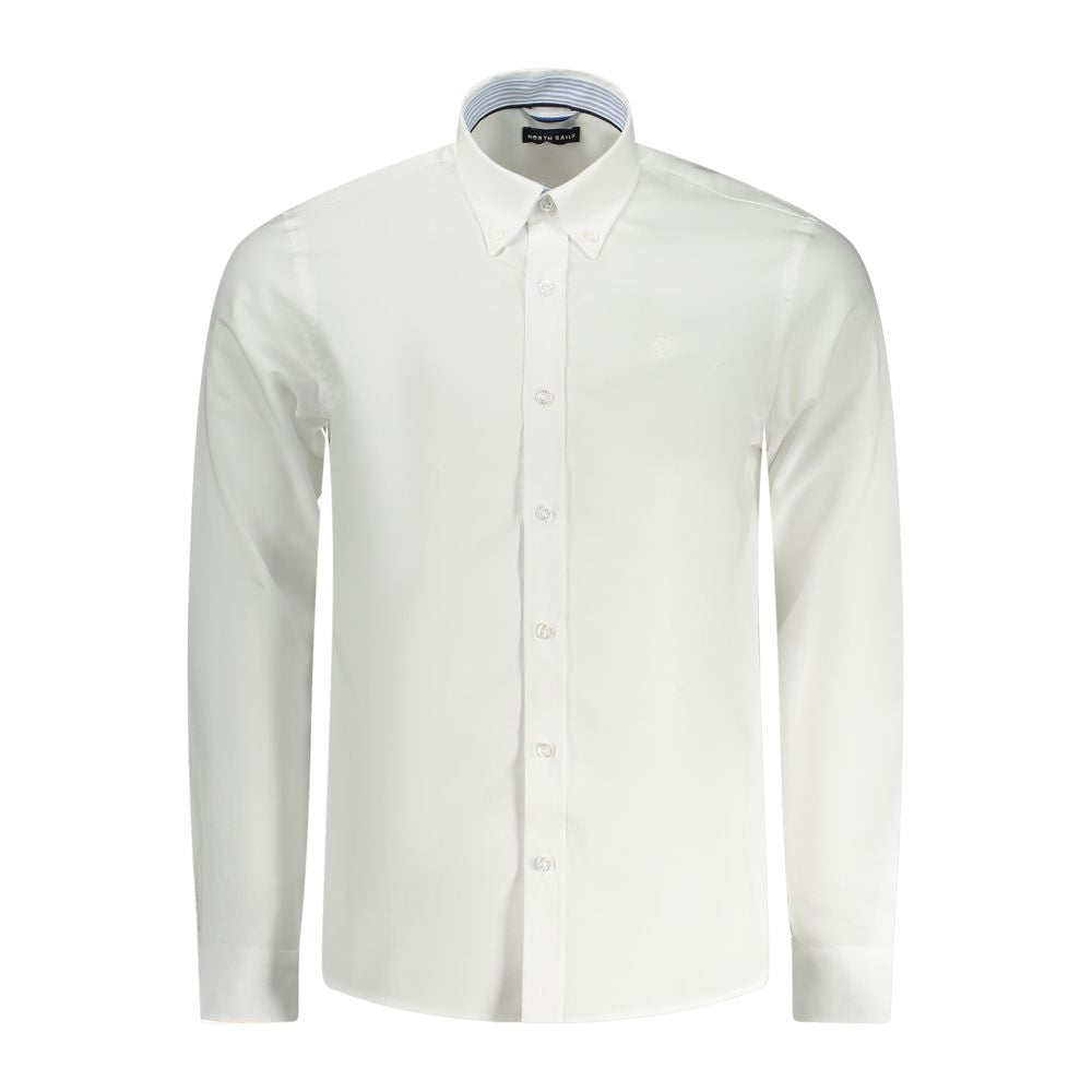 Shirt by North Sails for men in cotton white presents a discerning silhouette, showcasing a sophisticated and for a truly discerning finish.