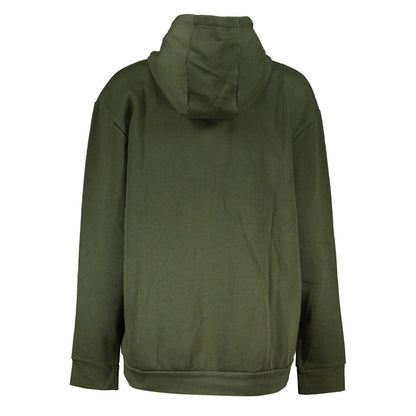 Hooded Sweatshirt Hoodie by Cavalli Class for women in cotton polyester green & print features an luminous silhouette, showcasing a sophisticated and for a truly luminous look.