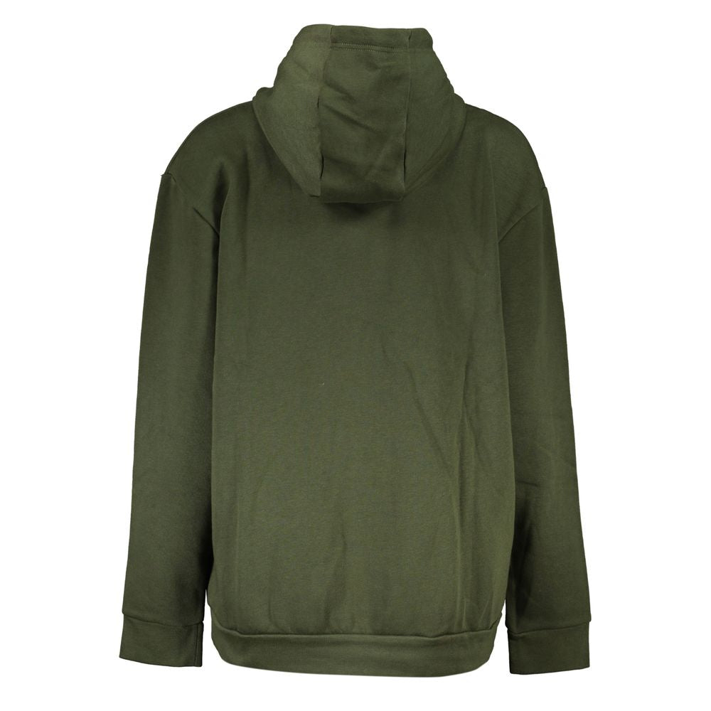 Sweatshirt Hoodie by Cavalli Class for women in cotton polyester green & print features an luminous silhouette, showcasing a sophisticated and for a truly luminous look.