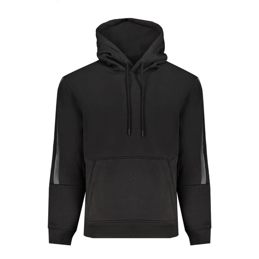 Hooded Sweatshirt Hoodie by Calvin Klein for men in cotton polyester black & print showcases a city-ready silhouette, artfully detailed with a signature hooded neckline and for a city-ready finish.