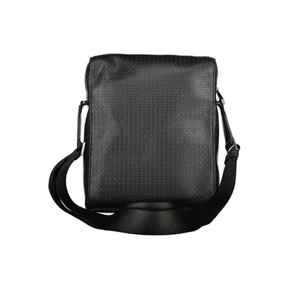 Shoulder Bag by Calvin Klein for men in polyester & polyethylene black presents a statuesque silhouette, showcasing a secure zipper and statuesque internal-pockets with versatile shoulder-strap & adjustable-strap for a sophisticated look.