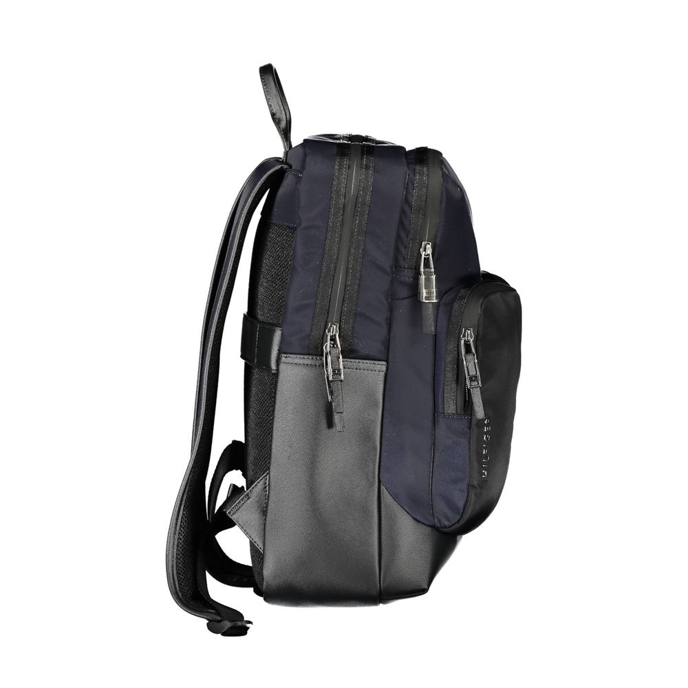 Backpack by Tommy Hilfiger for men in polyamide & polyethylene blue features a stately Polyamide & Polyethylene Backpack design, showcasing a secure , ample built-in-compartments, external-pockets & laptop-compartment, and versatile backpack-strap & adjustable-strap for a stately finish.