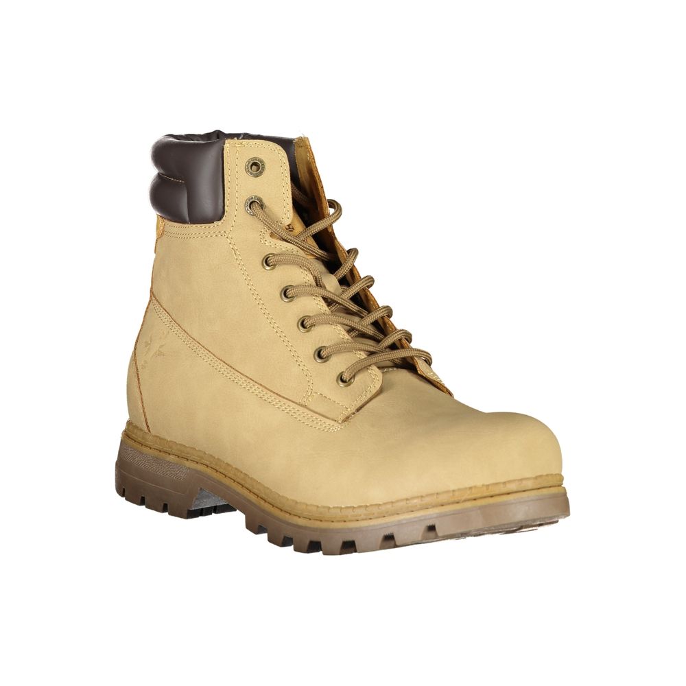 Lace-Up Boots by Carrera for men in polyester & polyethylene beige features an performance-driven Men's Polyester & Polyethylene Lace-Up Boots silhouette, defined by a sophisticated and a performance-driven .