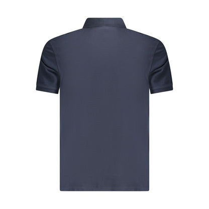 Polo Shirt by Timberland for men in cotton blue presents a sleek silhouette, featuring a refined and for a sleek finish.